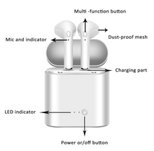Load image into Gallery viewer, I7sMini wireless bluetooth Headset
