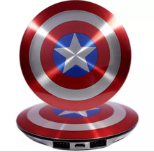 Load image into Gallery viewer, Avengers Captain America Shield Power Bank Charger