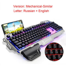 Load image into Gallery viewer, English and Russian  Backlit Gaming Keyboard