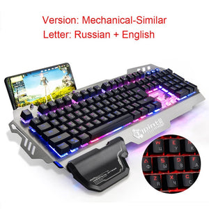 English and Russian  Backlit Gaming Keyboard